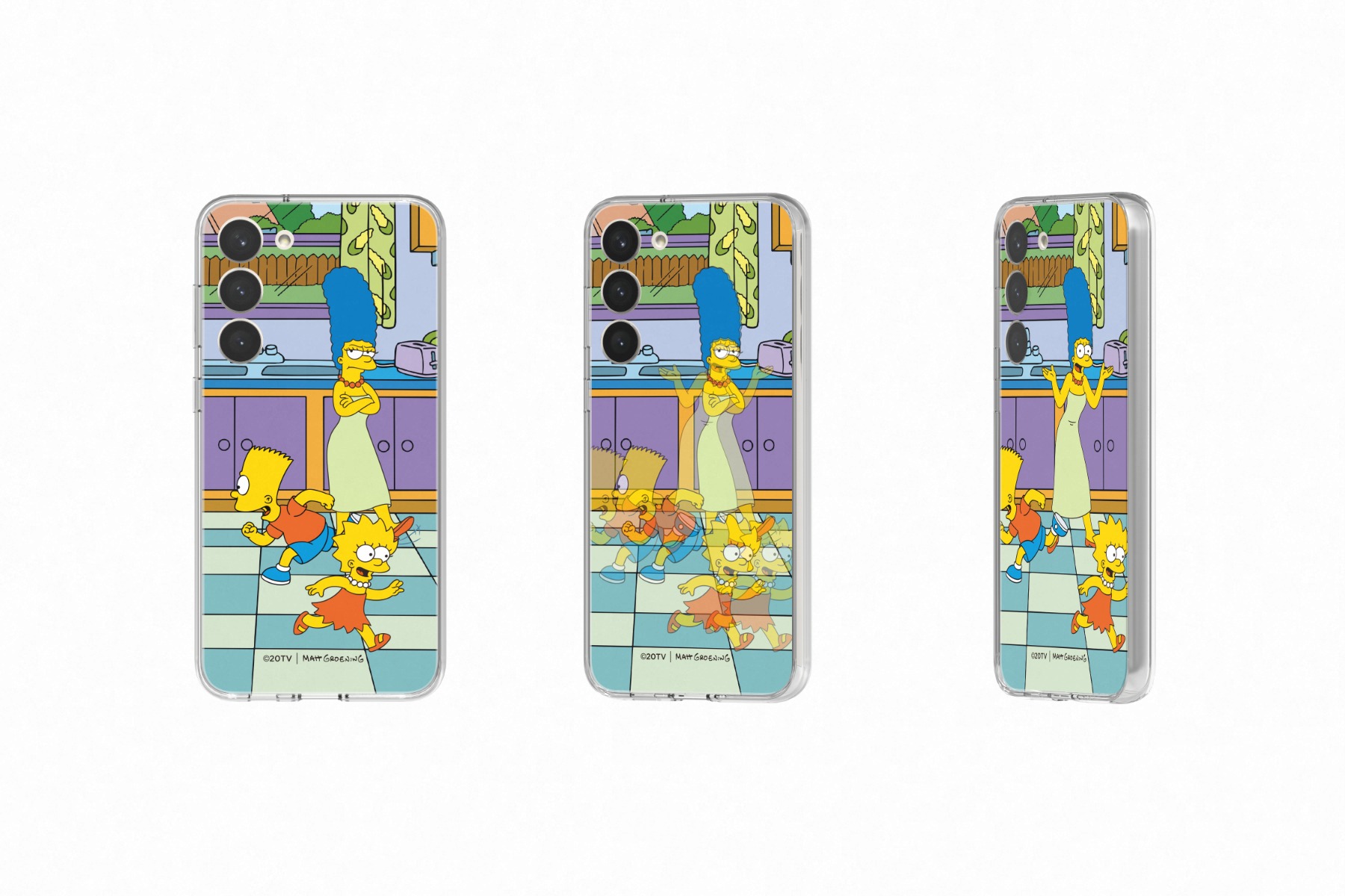 Samsung Galaxy S23+ Frame Case Lenticular Plate The Simpsons, , large image number 1